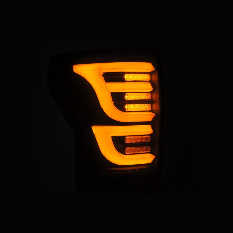 AlphaRex 07-13 Toyota Tundra LUXX-Series LED Tail Lights Black - View 4