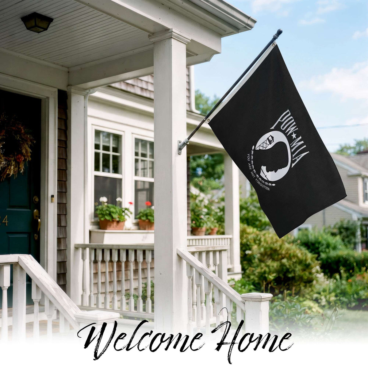 G128 POW MIA Flag Embroidered 4x6 FT Spun Polyester - View 8