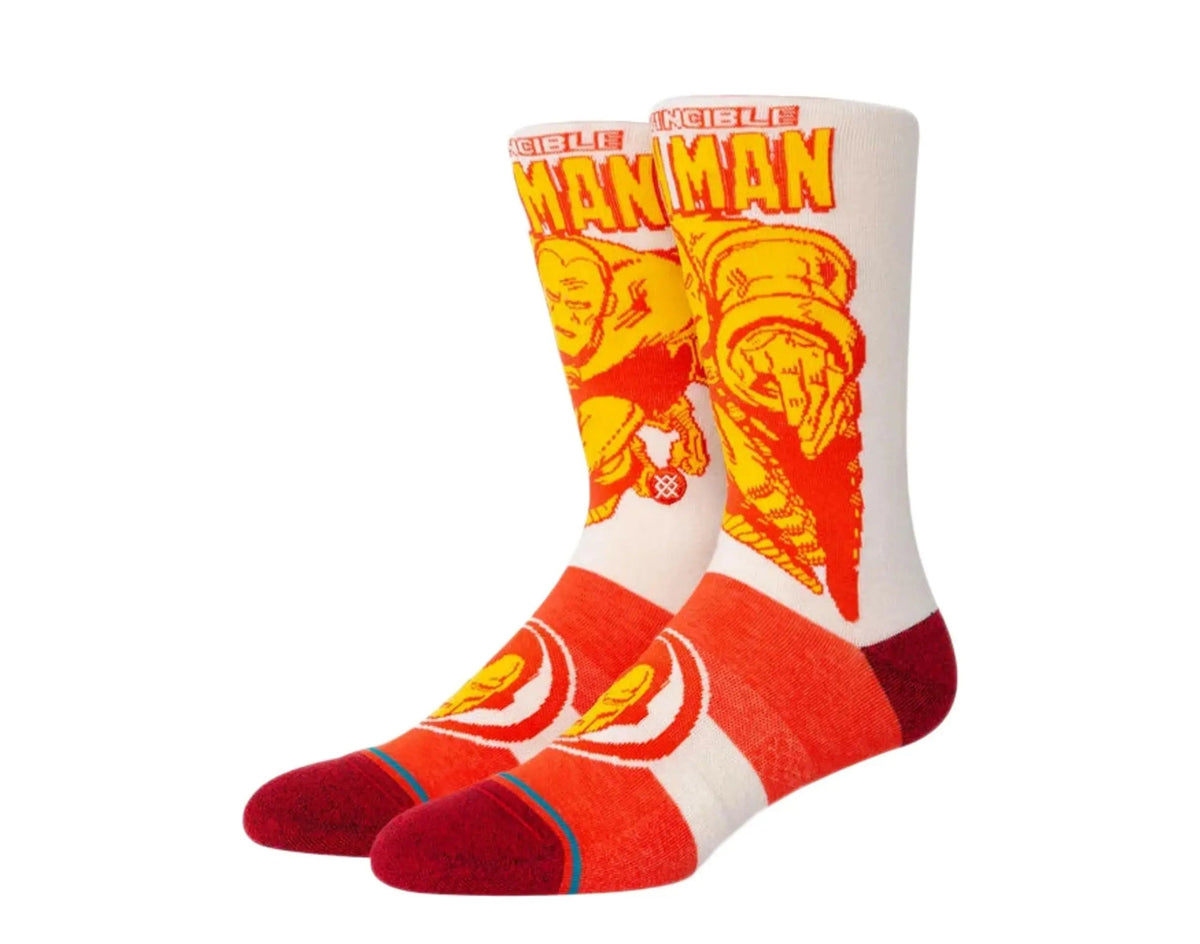 Stance Marvel Iron Man Marquee Men's Crew Socks — Red