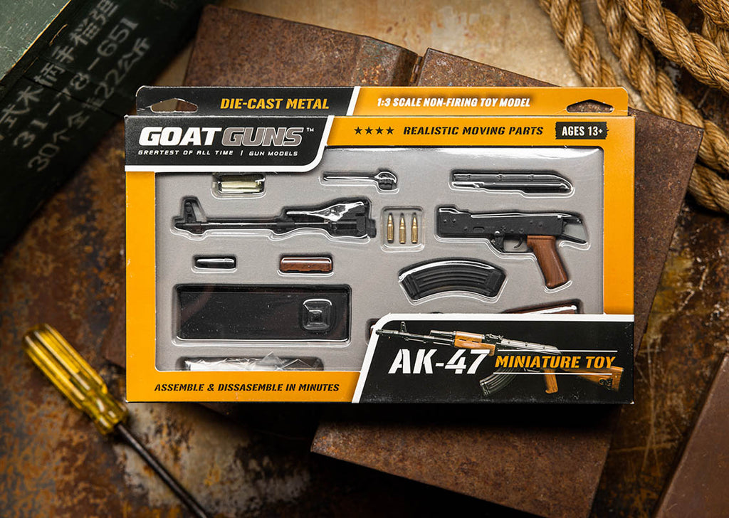 1/3 Scale Die Cast AK47 Model Rifle, Black - View 2