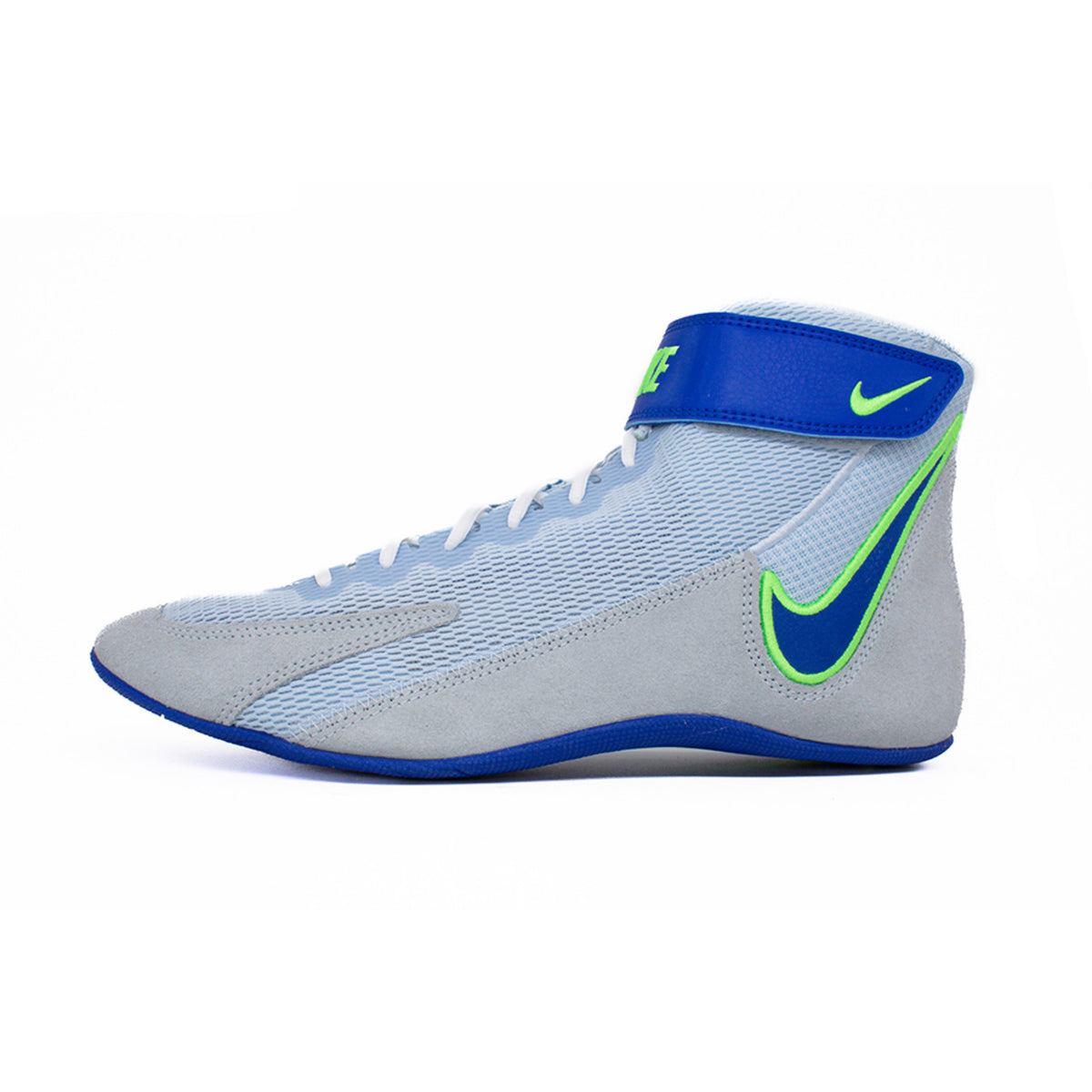 Nike Youth Speedsweep VIII GS Blue/Lime/White Wrestling Shoes