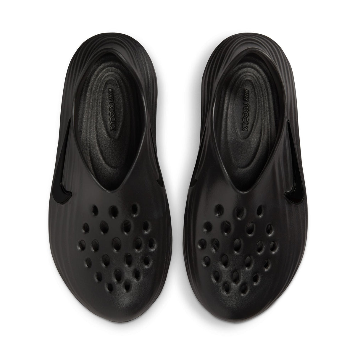 Nike ReactX Rejuven8 Womens Triple Black Shoes HV5062-001, top pair