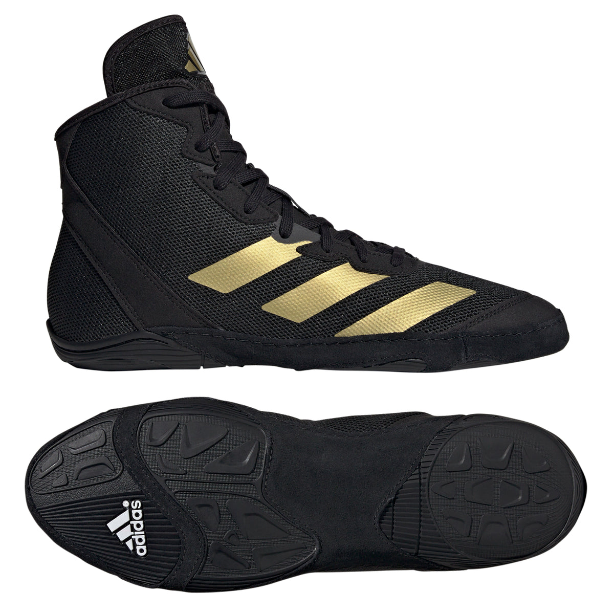 adidas Adizero Wrestling Shoes - Black-Gold / 16 adidas Adizero Wrestling Shoes - Black-Gold / 16