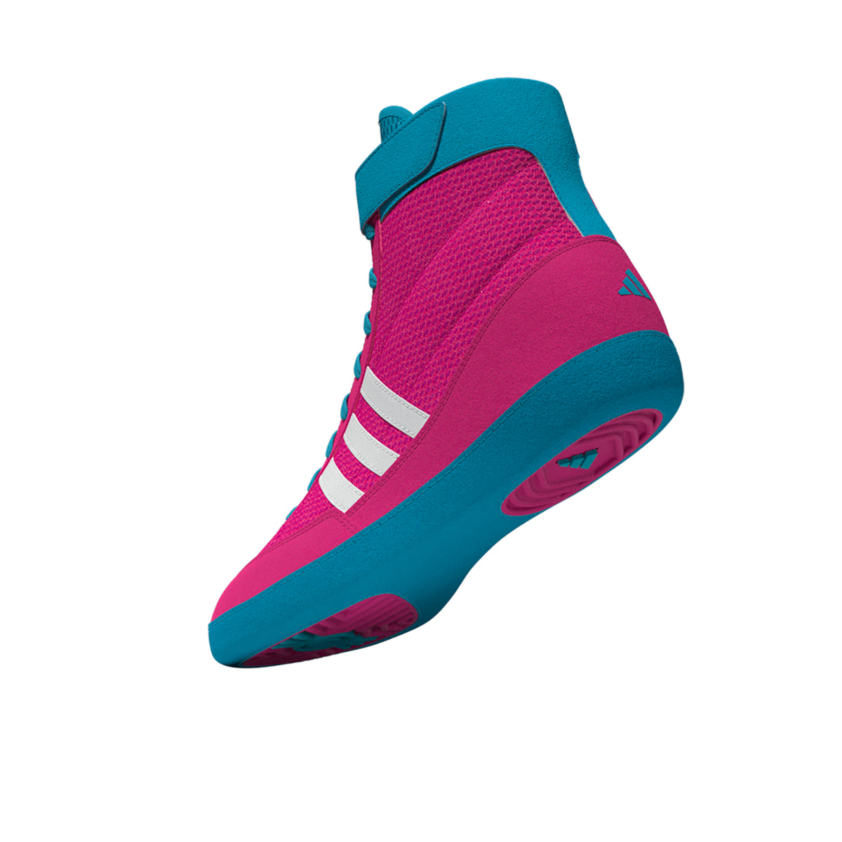 Adidas Combat Speed 4 Pink White Cyan Wrestling Shoes