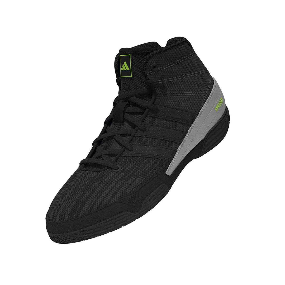 Adidas Speedex Youth Black/Grey/Solar Green Wrestling Shoes