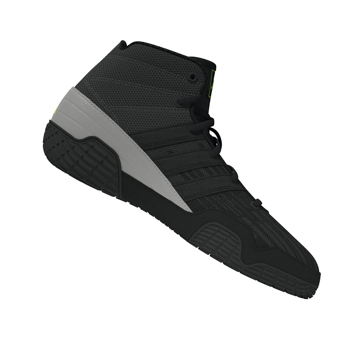 Adidas Speedex Youth Black/Grey/Solar Green Wrestling Shoes
