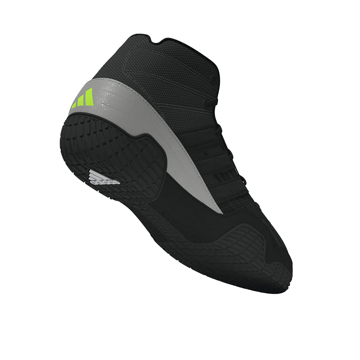 Adidas Speedex Youth Black/Grey/Solar Green Wrestling Shoes