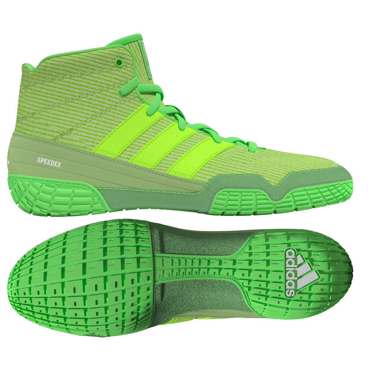 Adidas Speedex Lime Solar Green White Wrestling Shoes