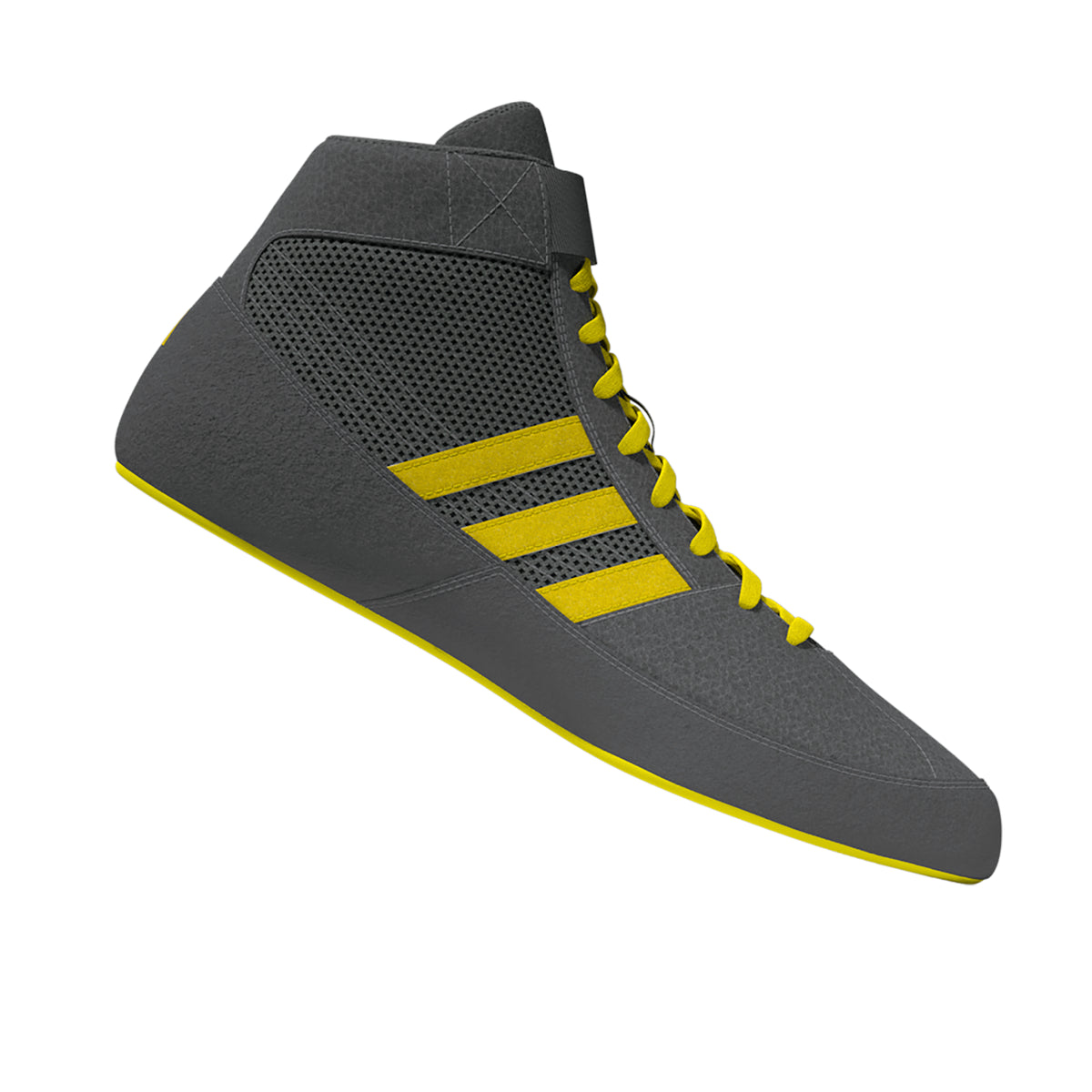 adidas HVC 2 Wrestling Shoes, M6.5/W8, Grey/Yellow adidas HVC 2 Wrestling Shoes, M6.5/W8, Grey/Yellow