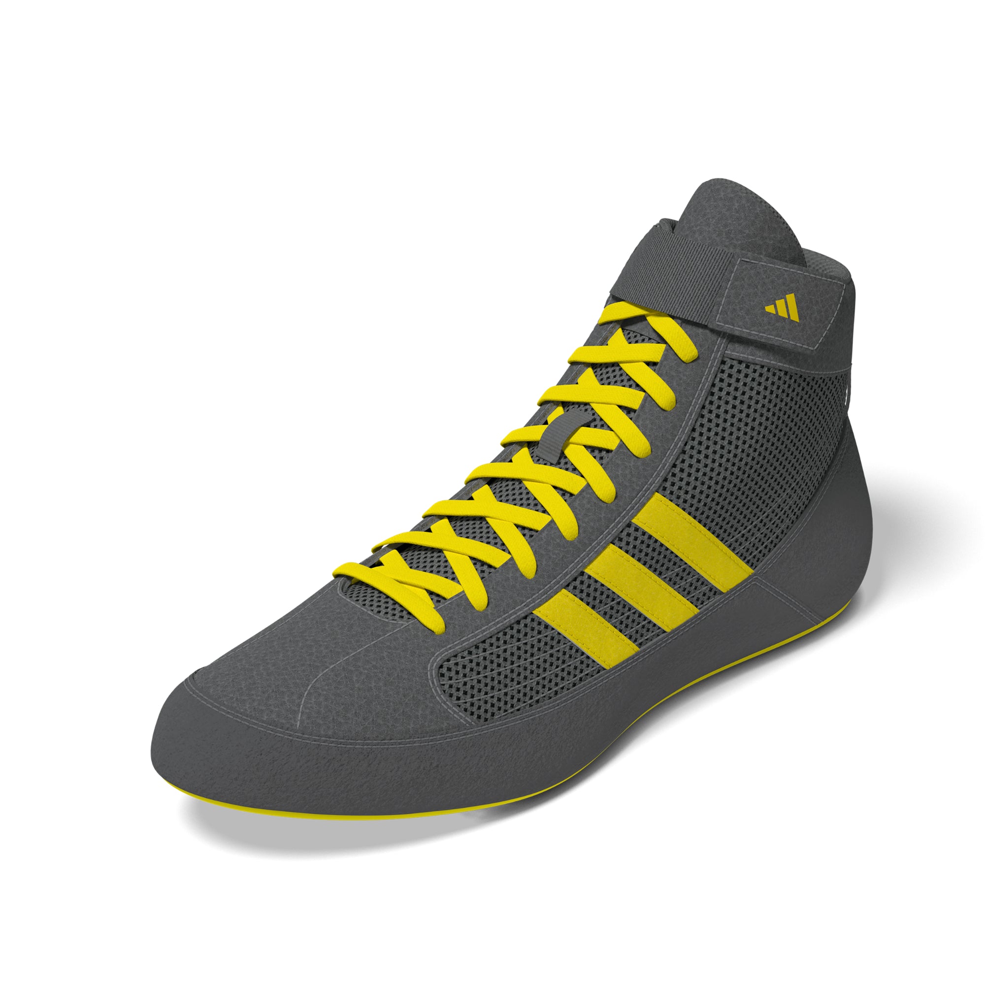 Adidas HVC 2 Grey Yellow Wrestling Shoes, Athletic Apparel – Great