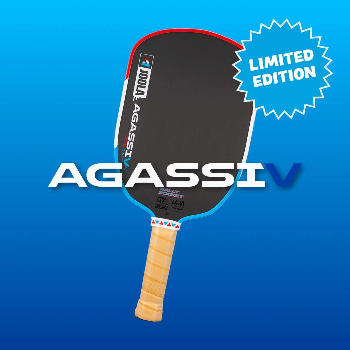 JOOLA Agassi Pro V Rally Rocket Pickleball Paddle product image