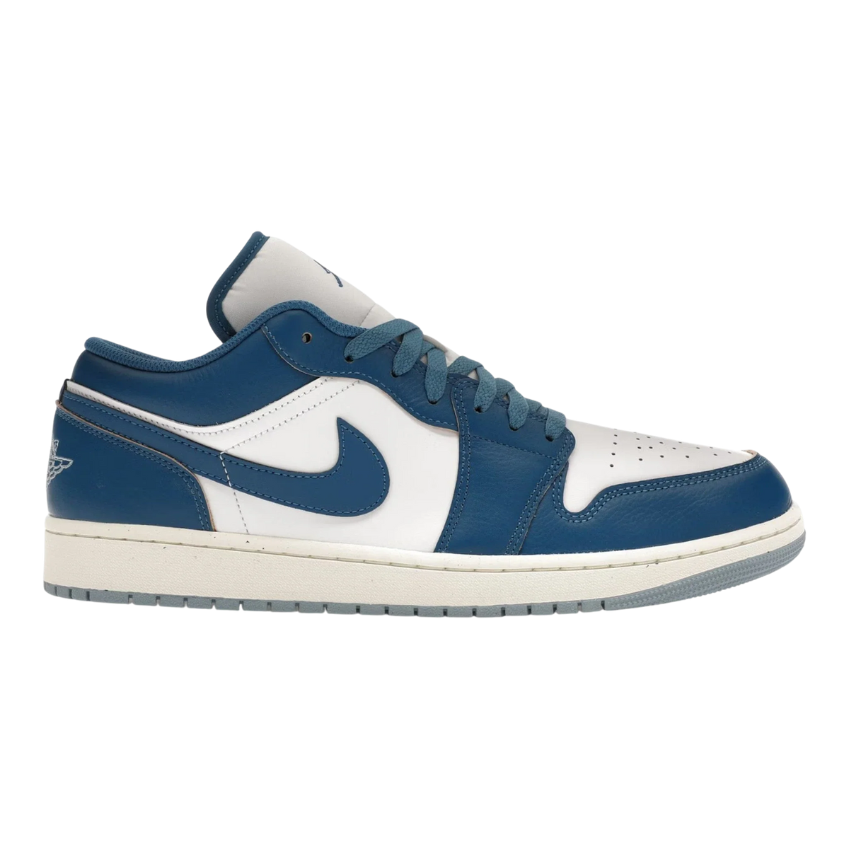Air Jordan 1 Low SE Men's Sneakers — White/Industrial Blue Low-Top