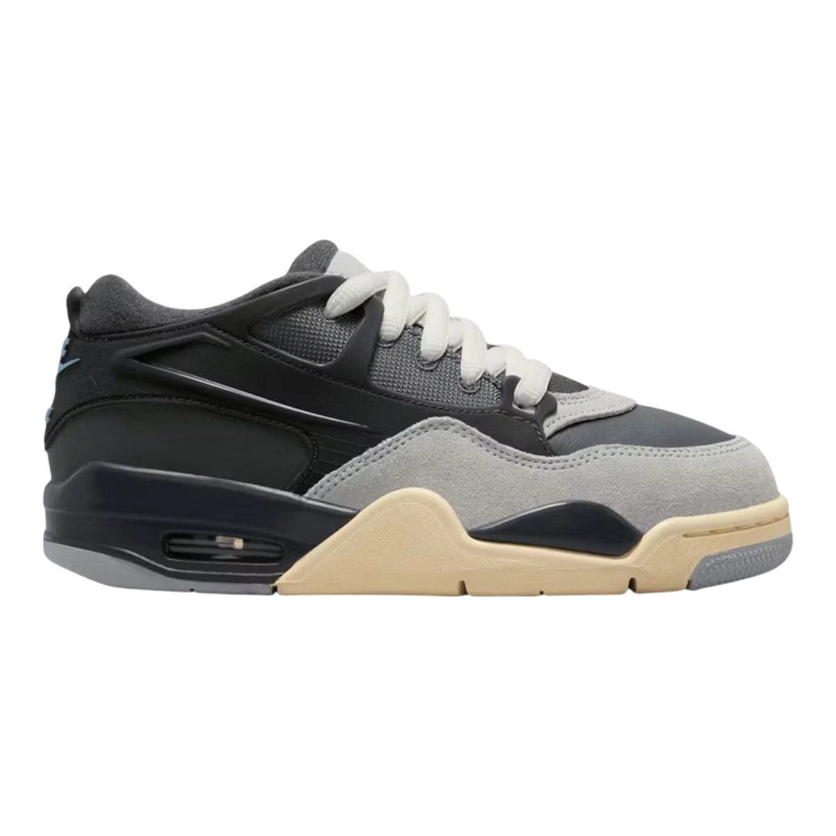 Air Jordan 4 RM Big Kids' (GS) Sneakers — Iron Grey/Off-Noir Mid-Top