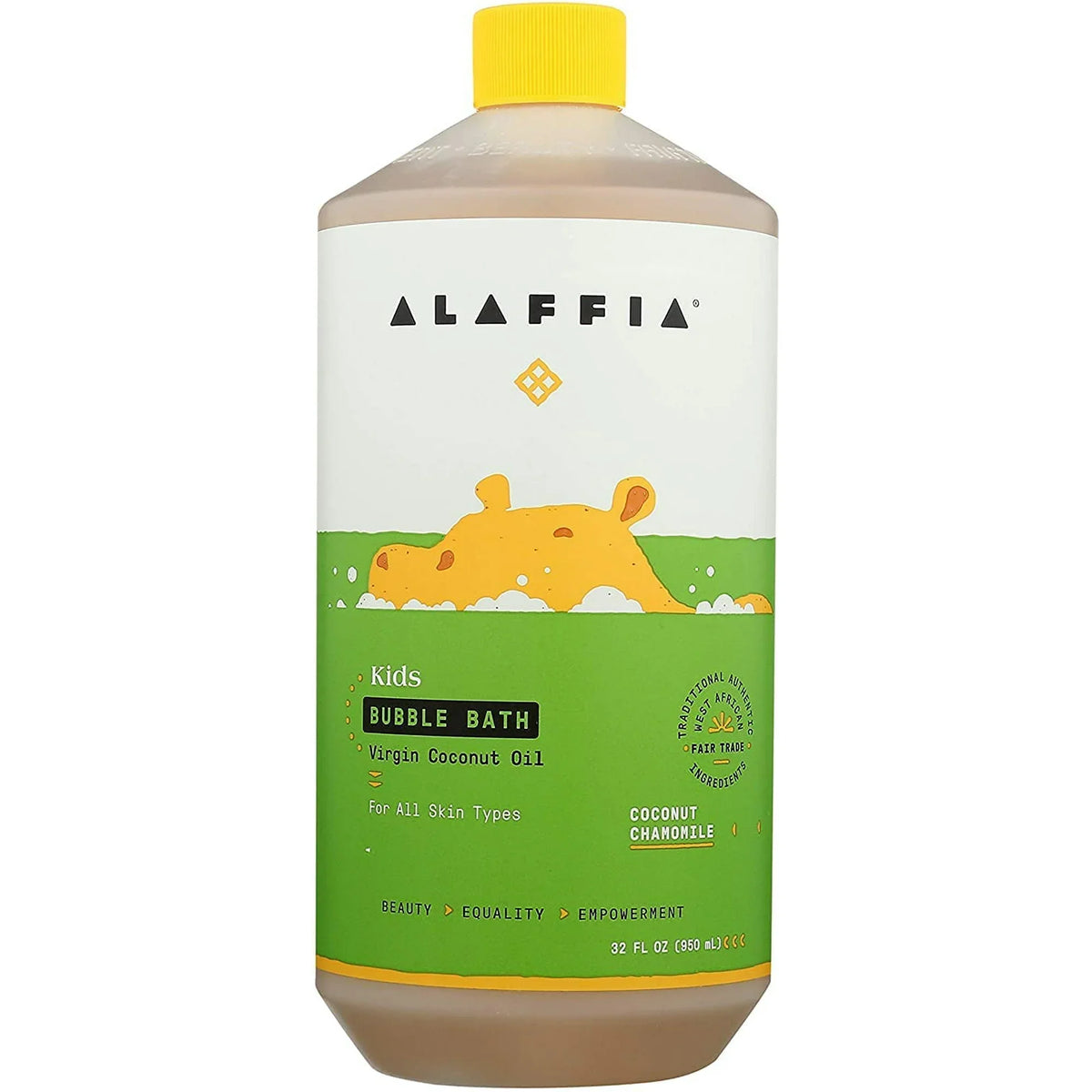 Alaffia Purely Coconut Bubble Bath, 32 fl oz