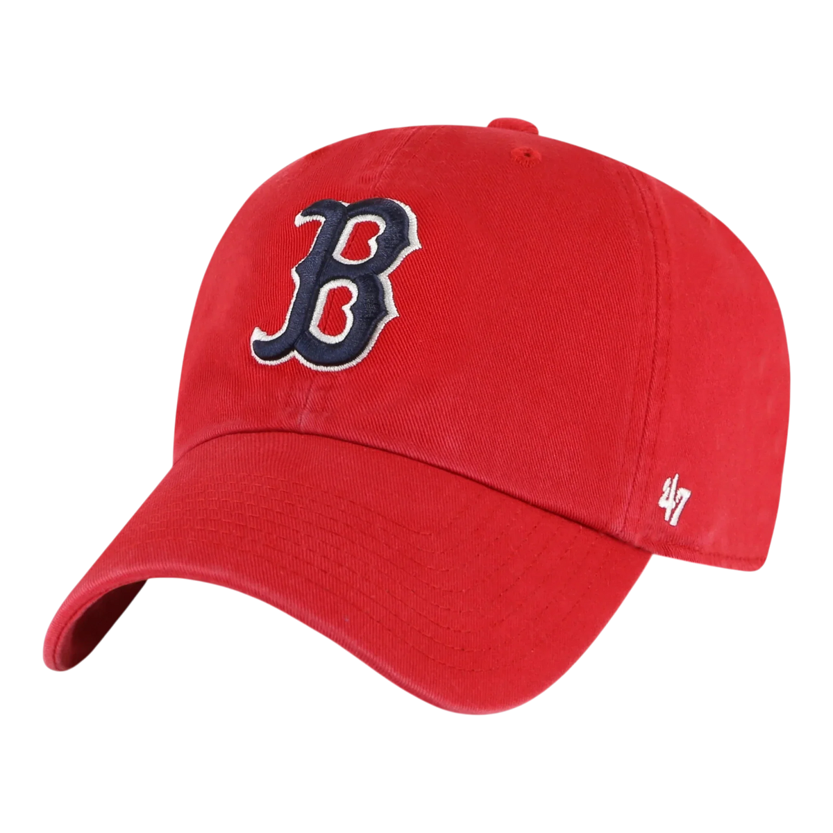 47 Brand Clean Up Boston Red Sox Men's Strapback Hat — Red Adjustable Cap