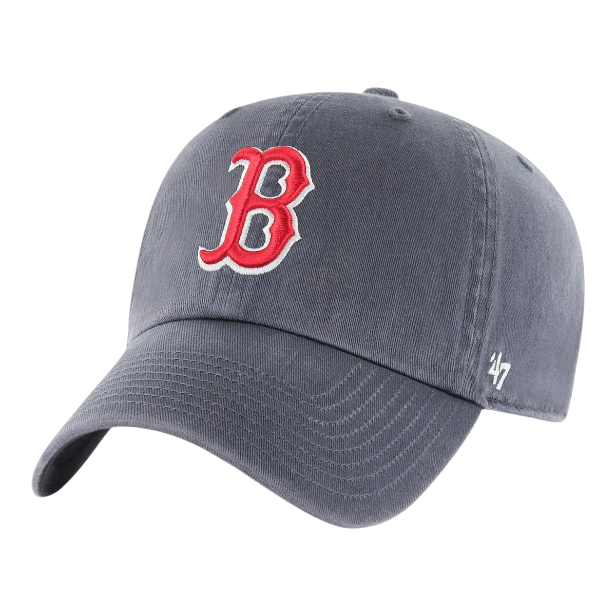 47 Brand Clean Up Boston Red Sox Men's Strapback Hat — Vintage Navy Adjustable Cap
