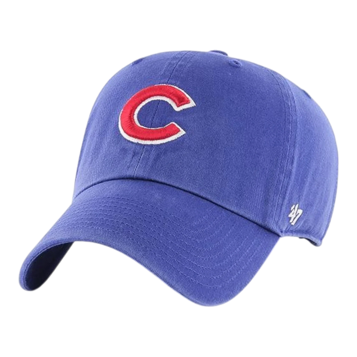 47 Brand Clean Up Chicago Cubs Men's Strapback Hat — Royal Blue Adjustable Cap