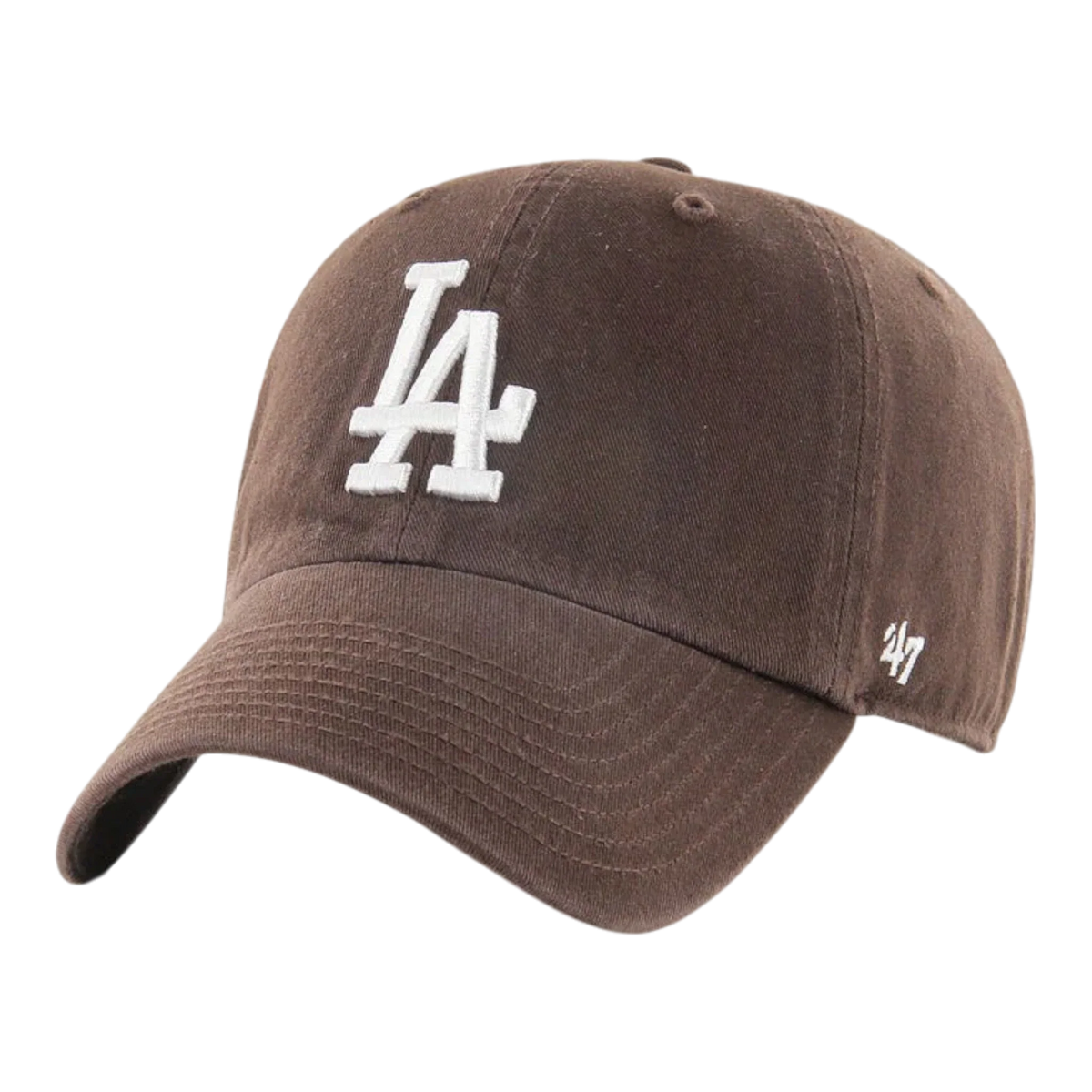 47 Brand Clean Up Los Angeles Dodgers Men's Strapback Hat — Brown Adjustable Cap