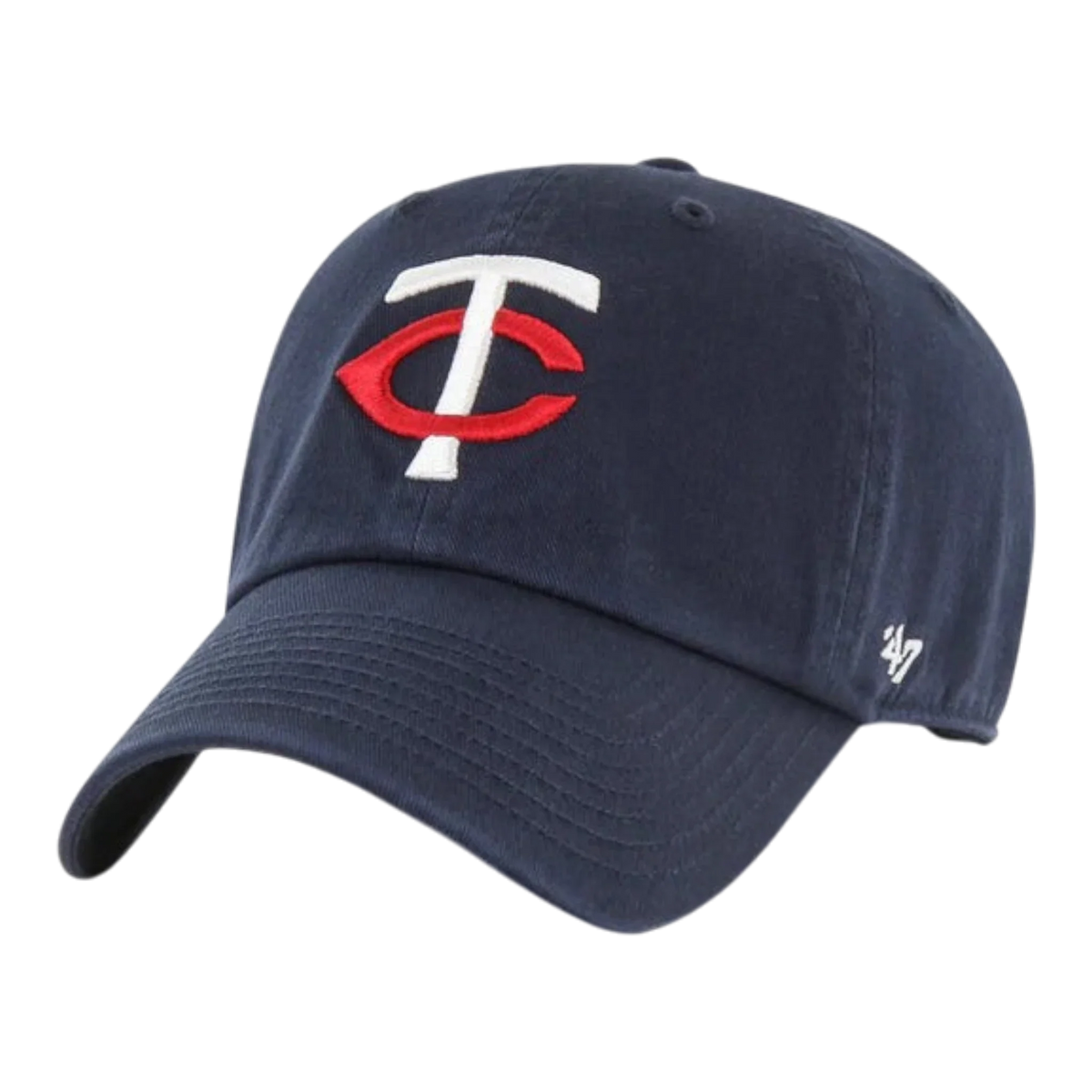 47 Brand Clean Up Minnesota Twins Men's Strapback Hat — Navy Adjustable Cap
