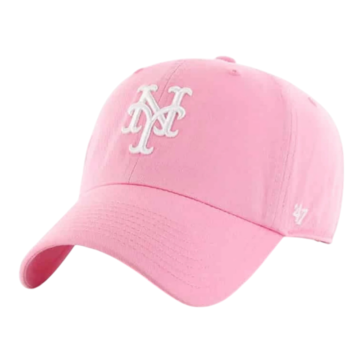 47 Brand Clean Up New York Mets Men's Strapback Hat — Rose Adjustable Cap