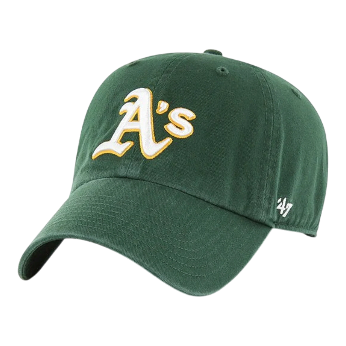 47 Brand Clean Up Athletics Men's Strapback Hat — Dark Green Adjustable Cap