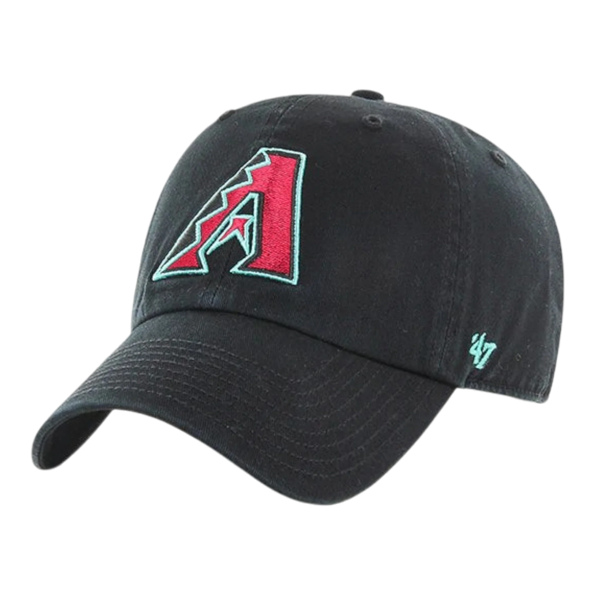 47 Brand Clean Up Arizona Diamondbacks Men's Strapback Hat — Black Adjustable Cap