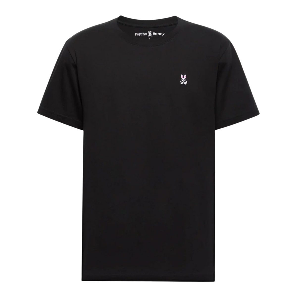 Psycho Bunny Classic Crew Neck Men's Tee — Black