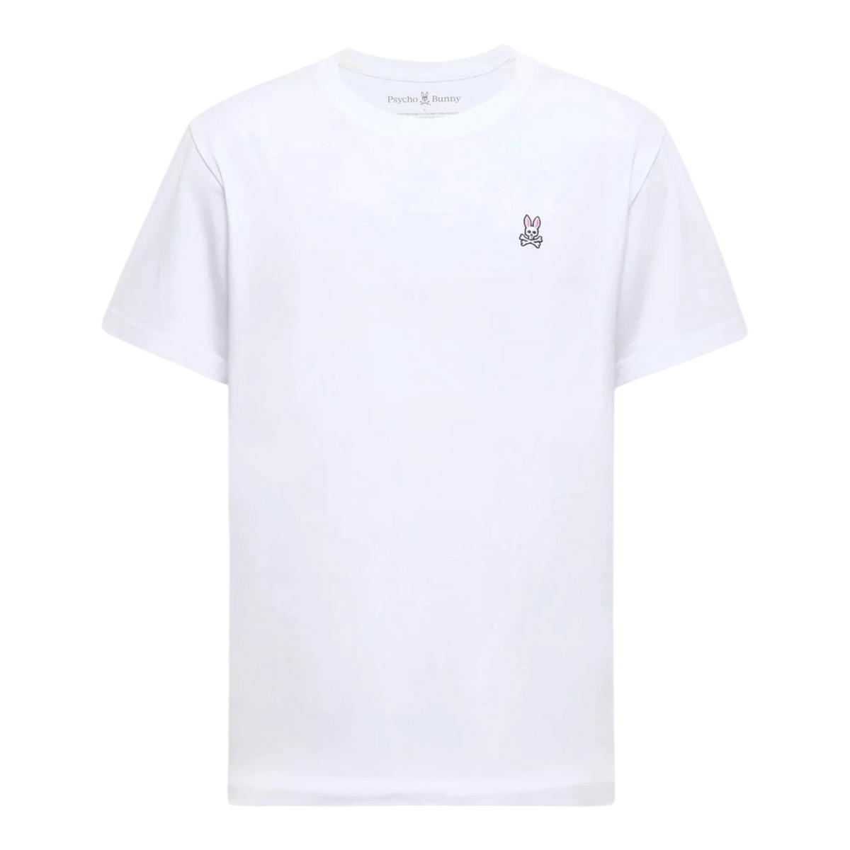 Psycho Bunny Classic Crew Neck Men's Tee — White
