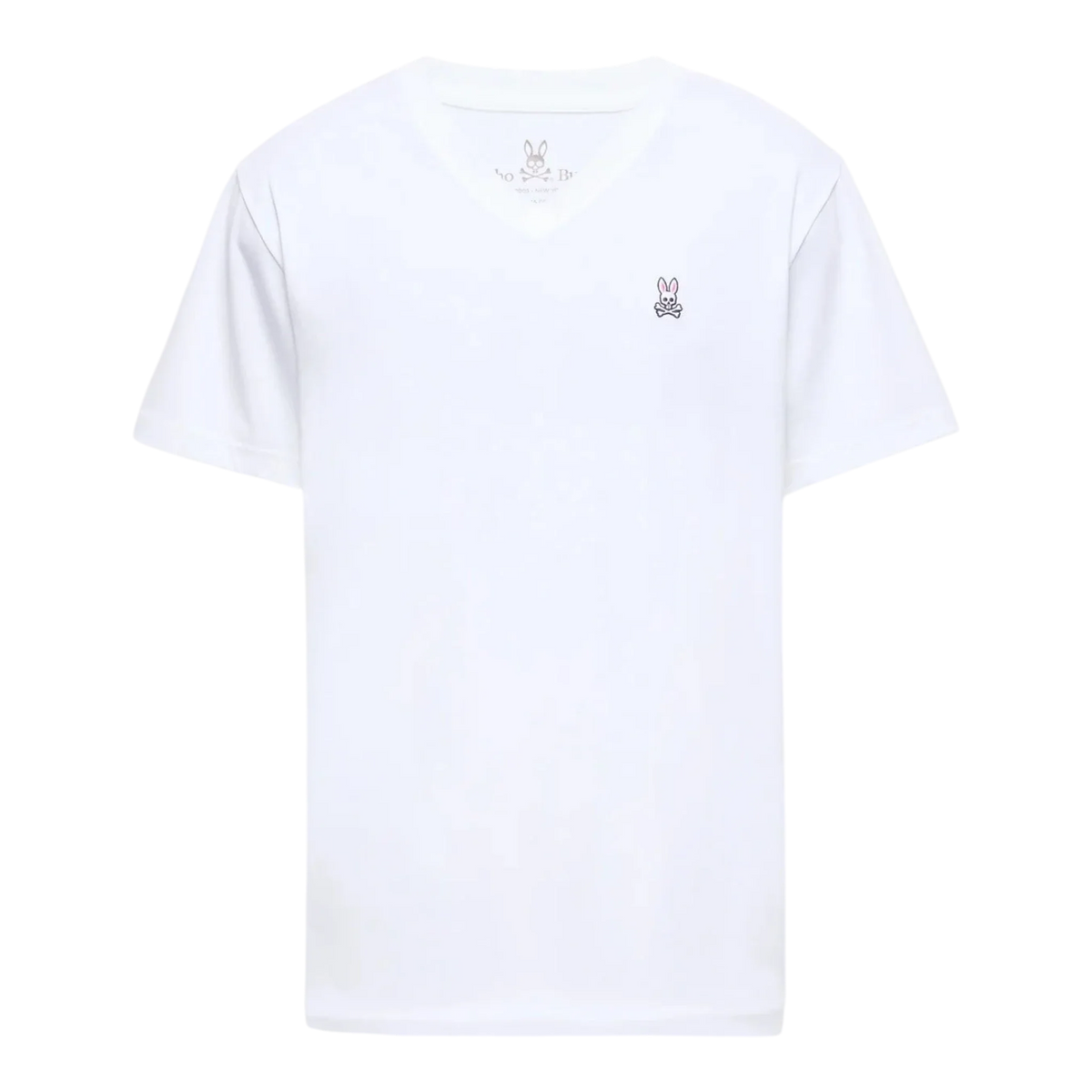 Psycho Bunny V-Neck Men's Tee — White