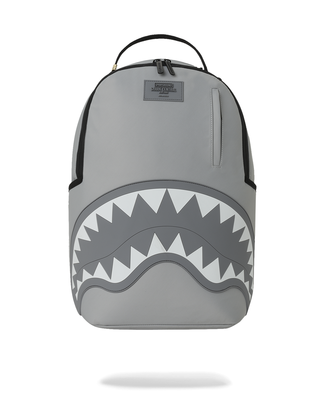 Sprayground Shark Central Tonal Gray Nylon Backpack — Grey