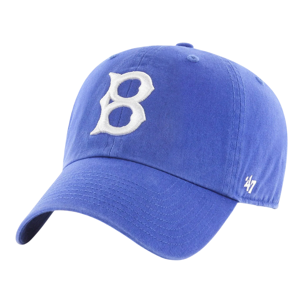 47 Brand Clean Up Los Angeles Dodgers Cooperstown Men's Strapback Hat — Royal Blue Adjustable Cap