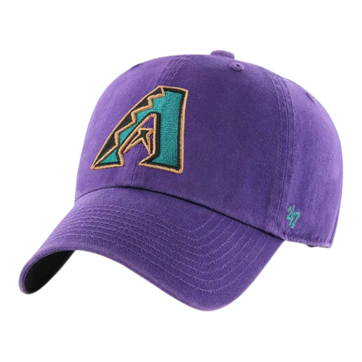 47 Brand Clean Up Arizona Diamondbacks Cooperstown Men's Strapback Hat — Purple Adjustable Cap