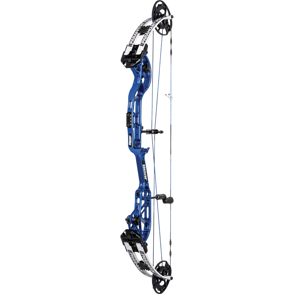 Bear Paramount Pro Bow in Blue/White 70 lbs. RH - Front View