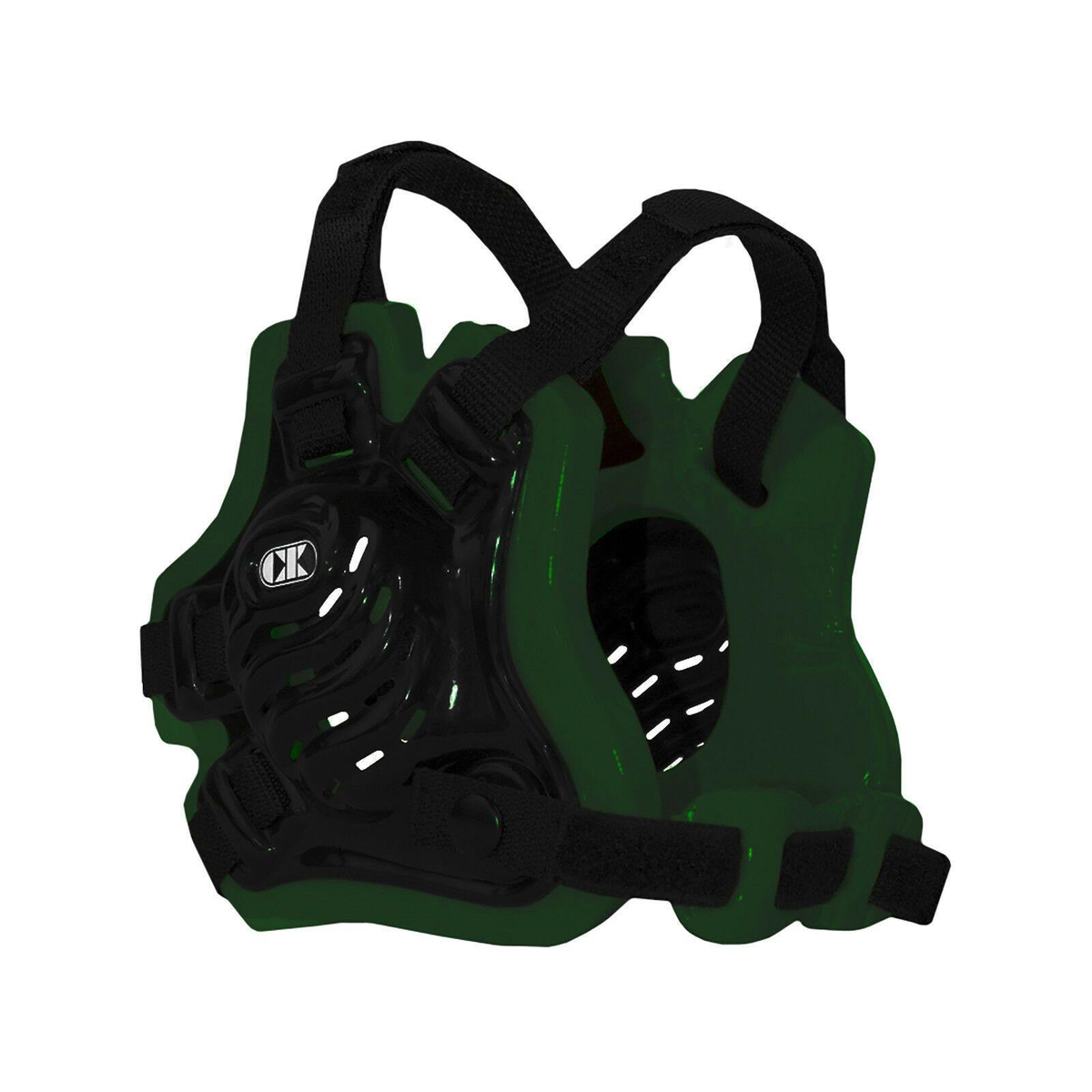 Cliff Keen F5 Tornado Wrestling Headgear in Black/Dark Green/Black