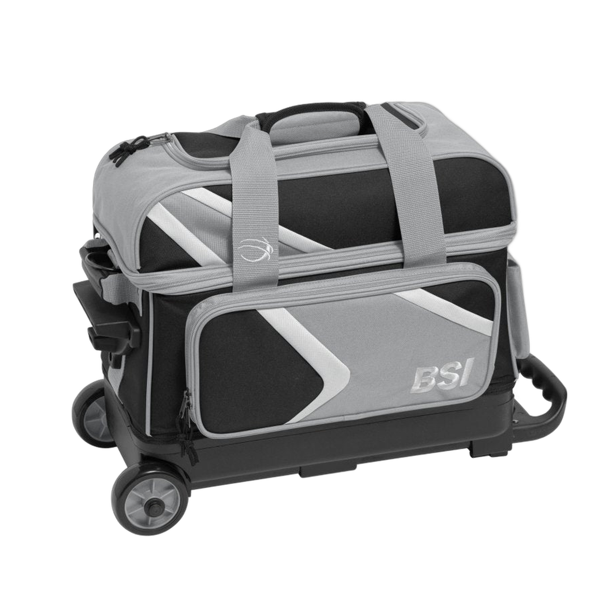 BSI Dash Double Roller Bowling Bag in Black/Gray