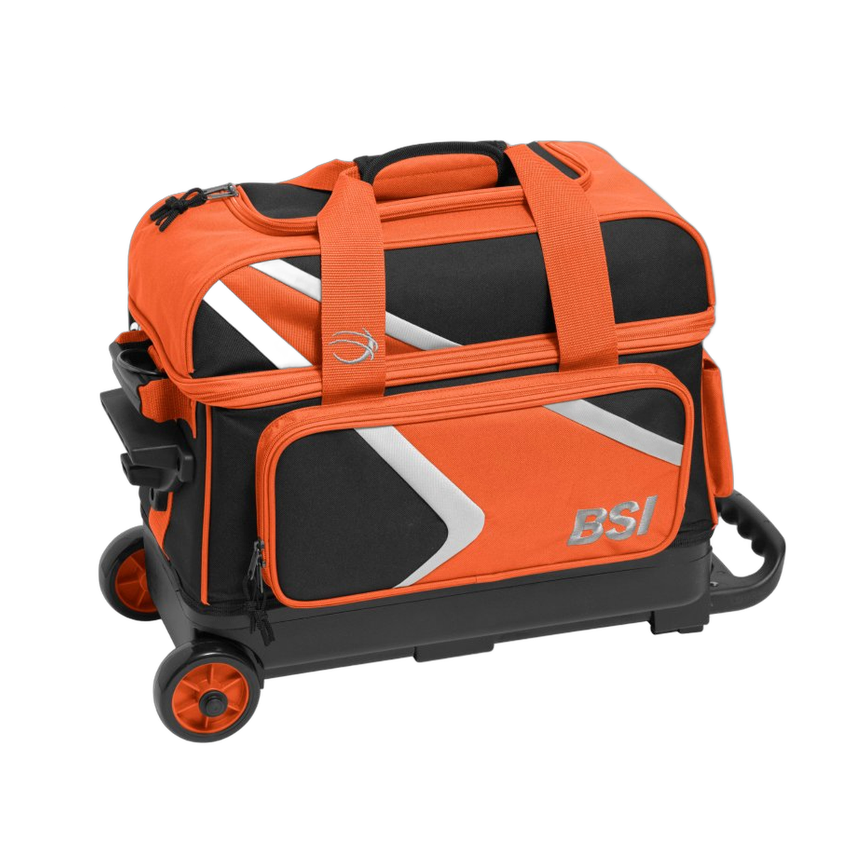 BSI Dash Double Roller Bowling Bag in Black/Orange