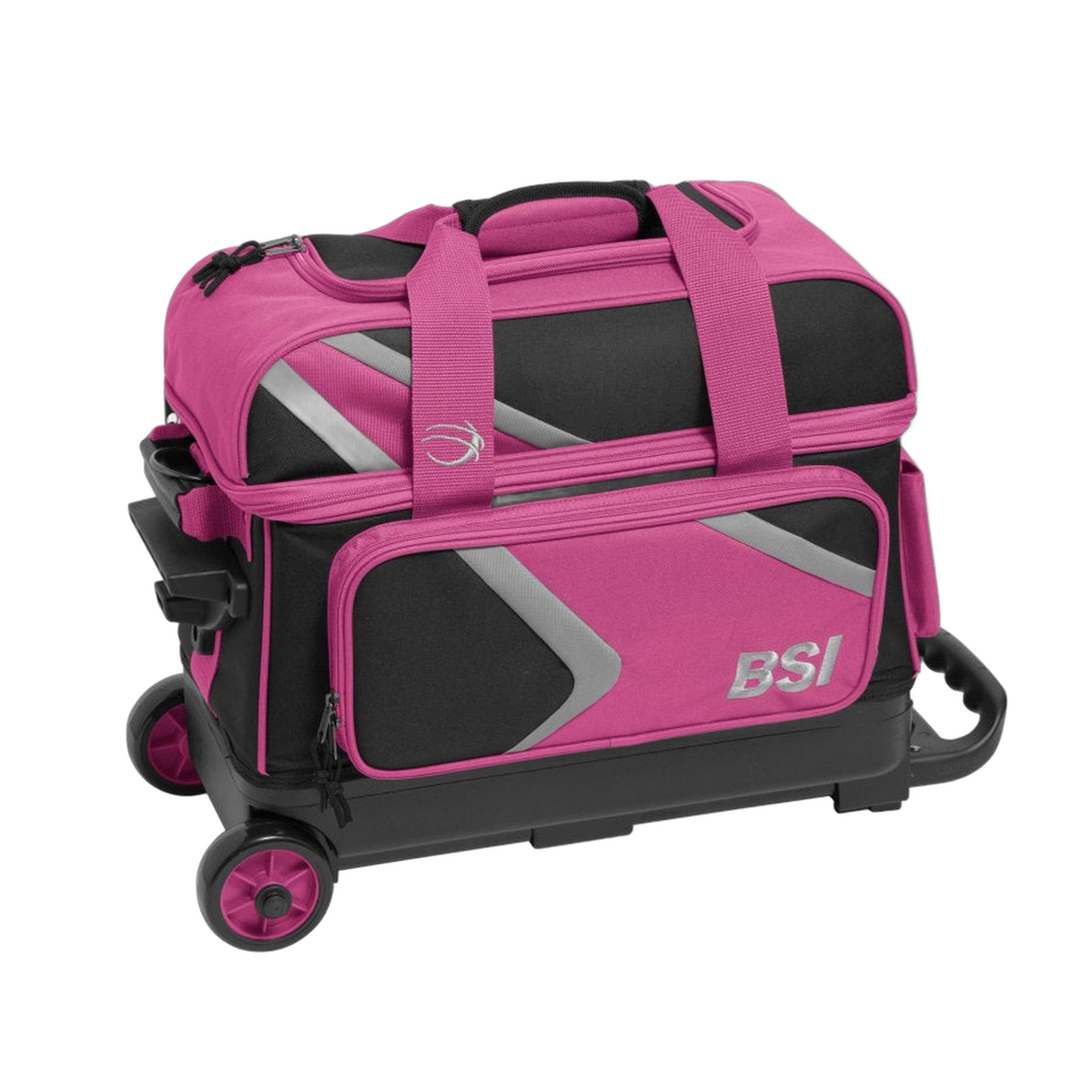 BSI Dash Double Roller Bowling Bag in Black/Pink