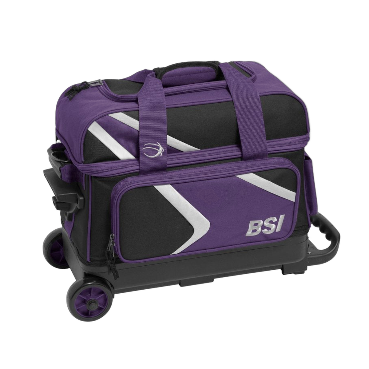 BSI Dash Double Roller Bowling Bag in Black/Purple