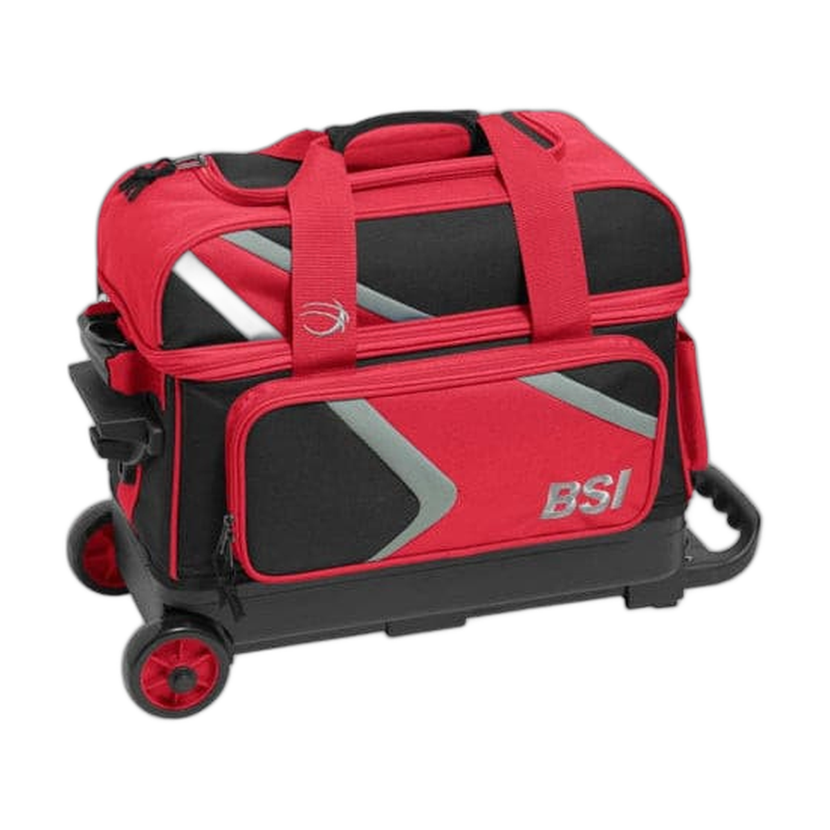 BSI Dash Double Roller Bowling Bag in Black/Red