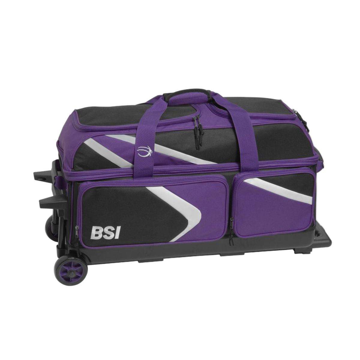 BSI Dash Triple Roller Bowling Bag in Black/Purple