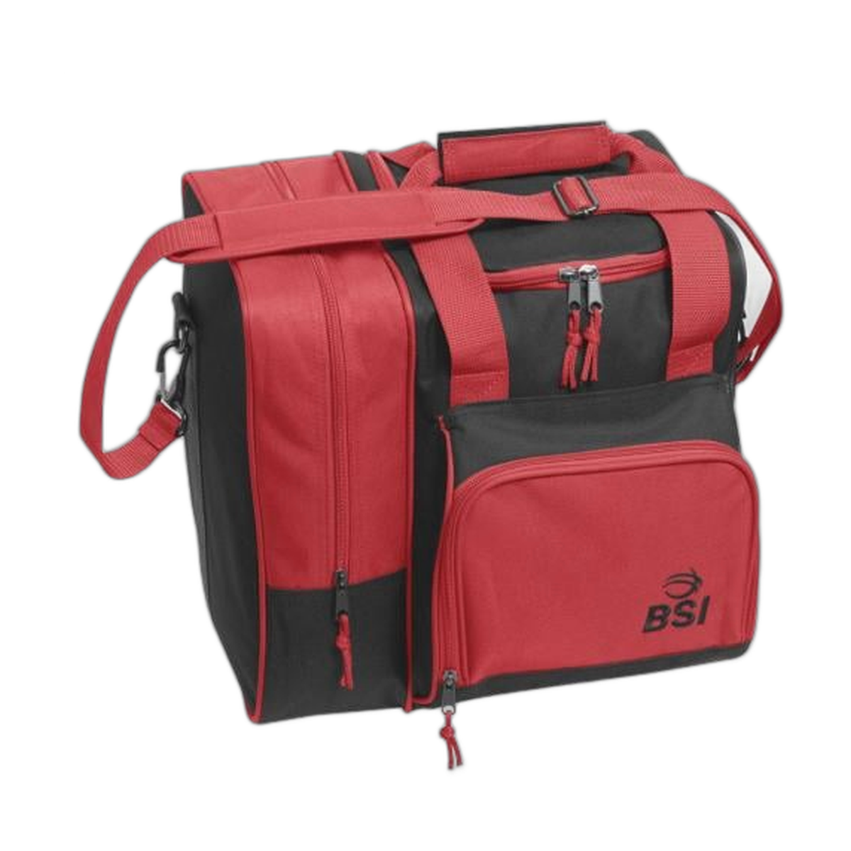 BSI Deluxe Single Tote Bowling Bag in Black/Red