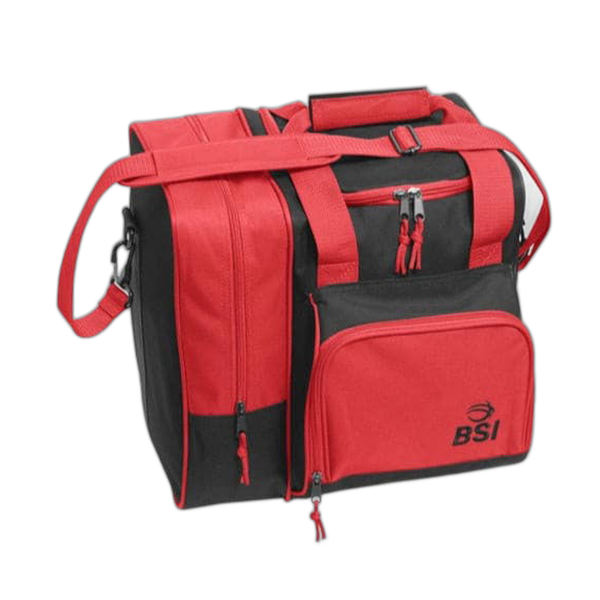 BSI Deluxe Single Tote Bowling Bag in Red/Black