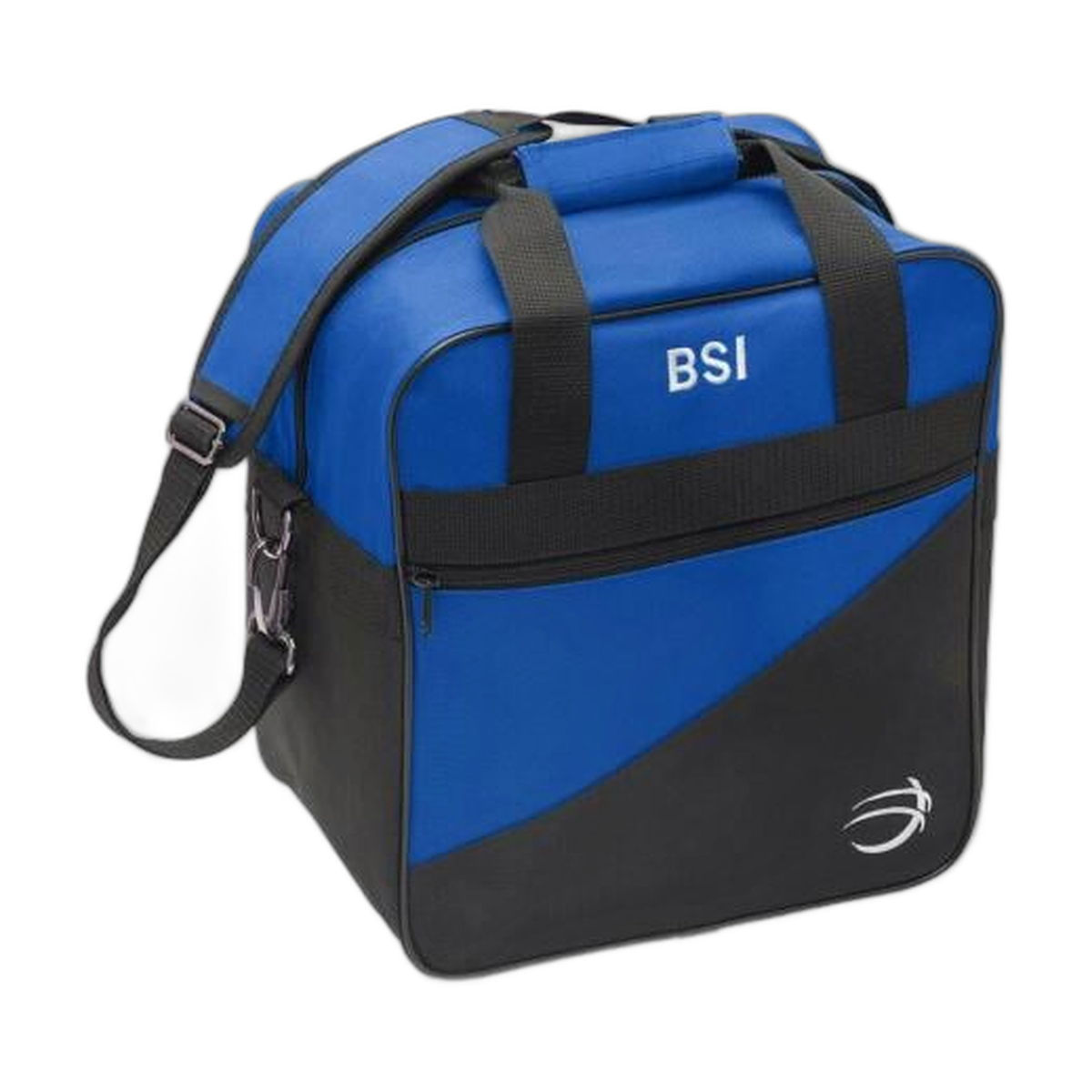 BSI Taxi Single Tote Bowling Bag in Black/Royal