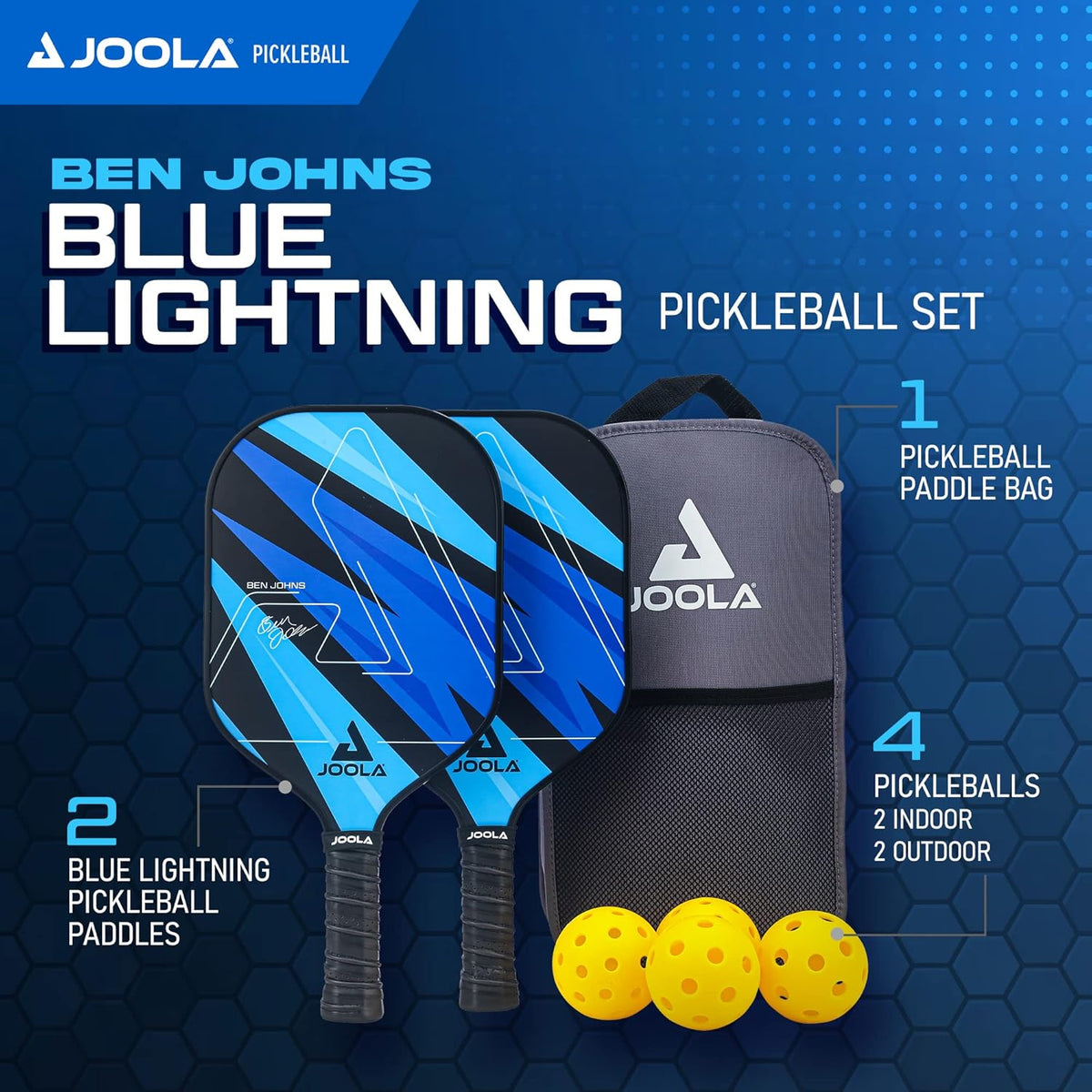 JOOLA Ben Johns Blue Lightning Pickleball Pack product image