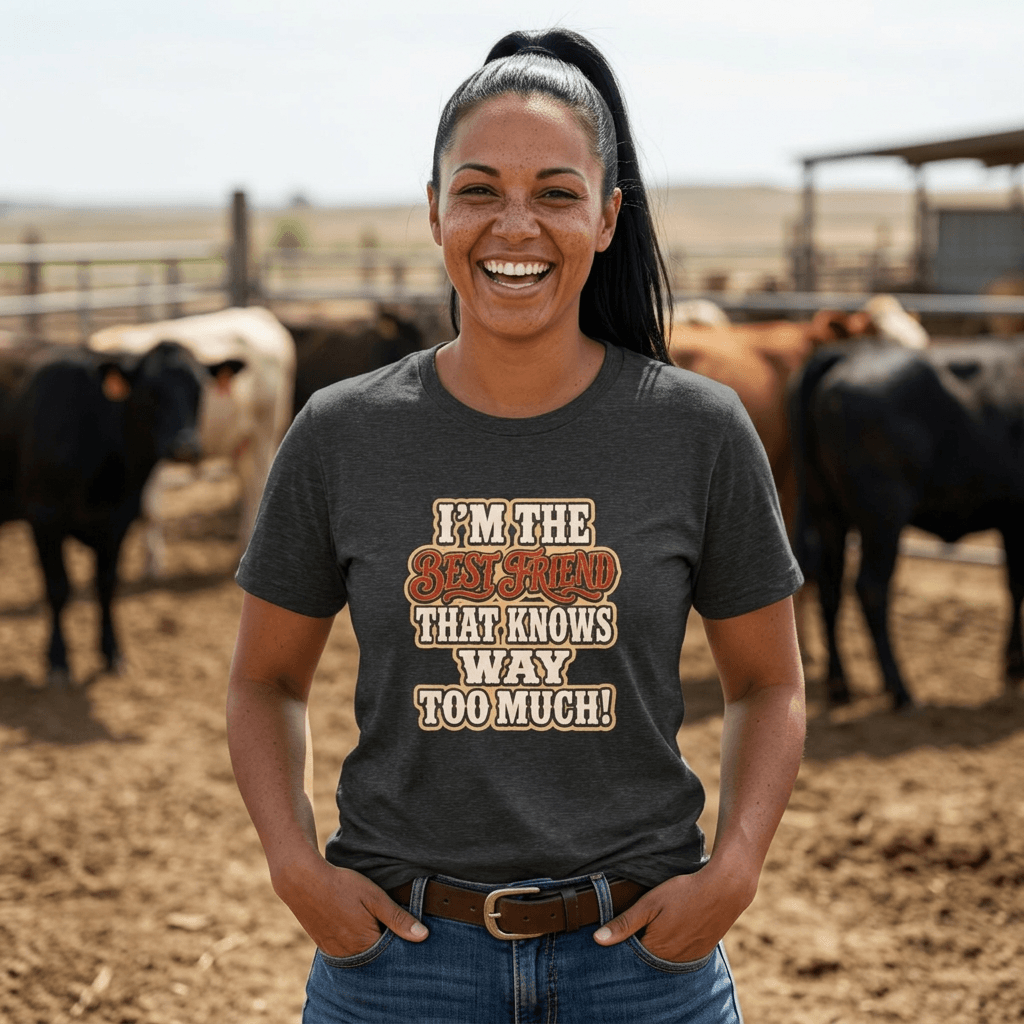 Best Friend T-Shirt, Farm Apparel, Cowgirl Tees, Funny Shirts