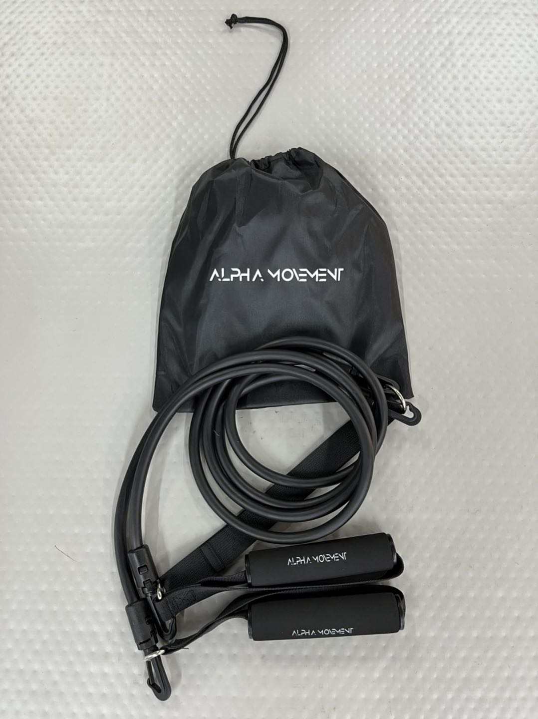 Movement Alpha Dryland Resistance Bands in Black (60lbs) - Front View