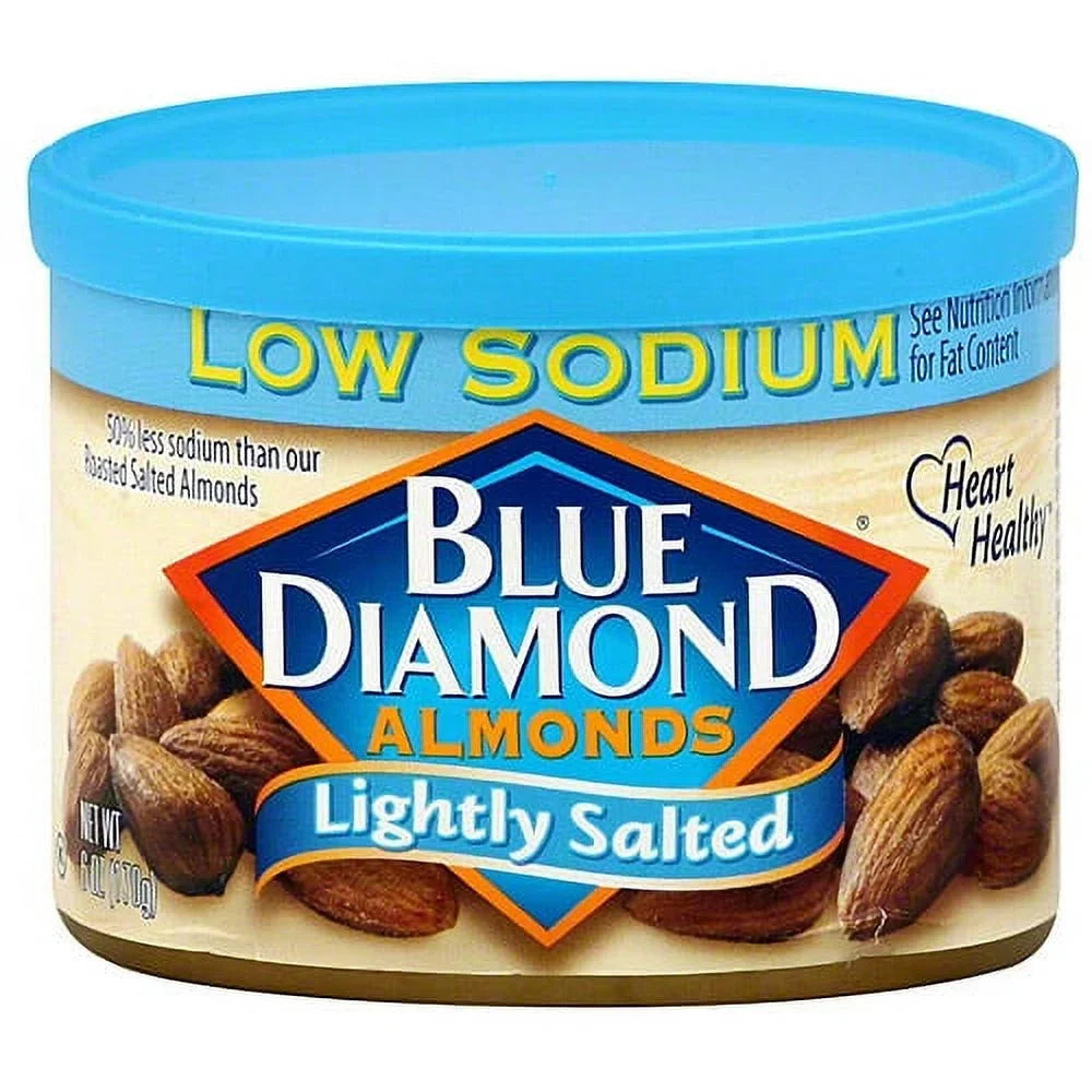 Blue Diamond Lightly Salted Almonds, 12 oz (Case of 6)
