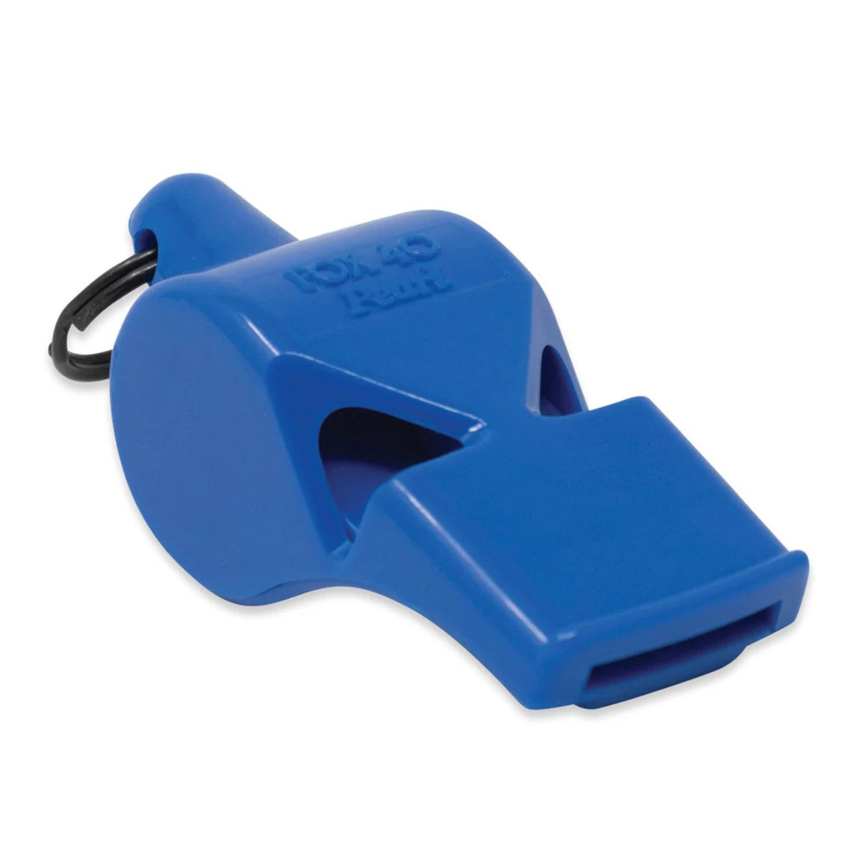 Compact safety whistle with key ring attachment, designed for dependable signaling in emergency and outdoor situations.