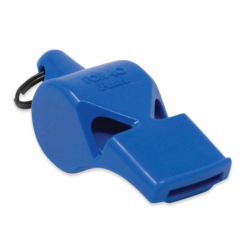 Compact safety whistle with key ring attachment, designed for dependable signaling in emergency and outdoor situations.