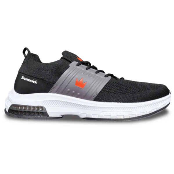 Brunswick Men's Alpha Max Black/Red Bowling Shoes